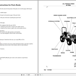 Kubota B1700D Parts Catalog PDF