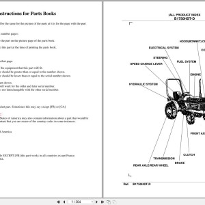 Kubota B1750HSD Parts Catalog PDF