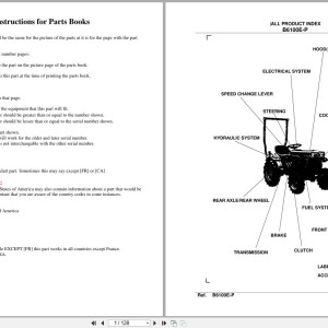 Kubota B6100E Parts Catalog PDF