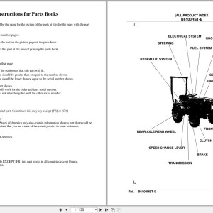 Kubota B6100HST-E Parts Catalog PDF