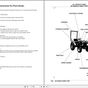 Kubota B7100HST-E New Type Parts Catalog PDF