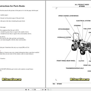 Kubota B7500D Parts Catalog PDF