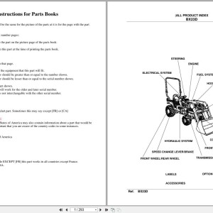 Kubota BX23 Parts Catalog PDF