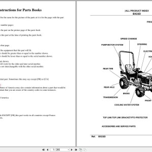 Kubota BX23D Parts Catalog PDF