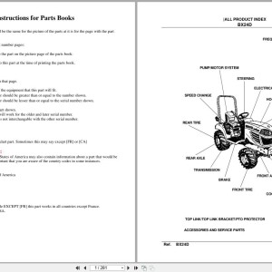 Kubota BX24D Parts Catalog PDF