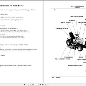 Kubota G4200H Parts Catalog PDF