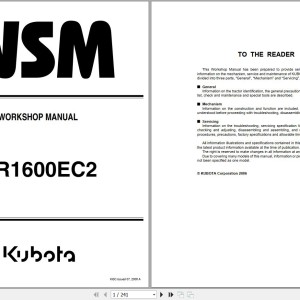 Kubota GR1600EC2 Workshop Manual 9Y011-15560 2006 PDF