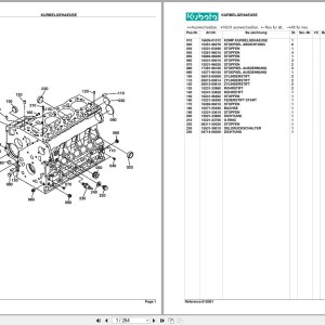 Kubota KX71-2 Alpha Parts Catalog DE PDF