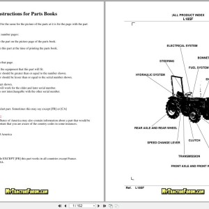Kubota L185F Parts Catalog PDF