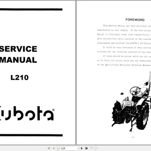 Kubota L210 Service Manual PDF