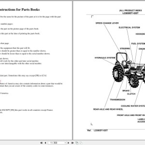 Kubota L3300DT-GST Parts Catalog PDF