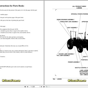 Kubota L355SS Parts Catalog PDF