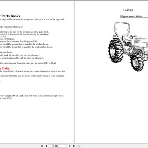 Kubota L4400H Parts Catalog PDF