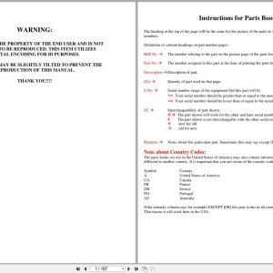 Kubota M4500DT Parts Catalog PDF