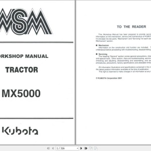 Kubota MX5000 Workshop Manual 97897-12920 2004 PDF