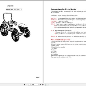 Kubota MX5100H Parts Catalog PDF
