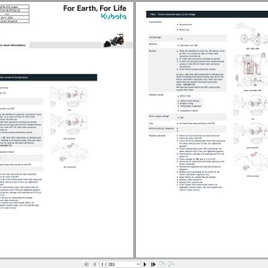 Kubota RT210-2E RT220-2E Service Manual 2022 PDF