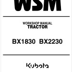 Kubota BX1830 Workshop Manual