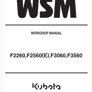 Kubota F2260 Workshop Manual