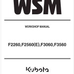 Kubota F2560(E) Workshop Manual
