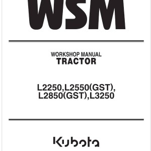 Kubota L2850GST Workshop Manual