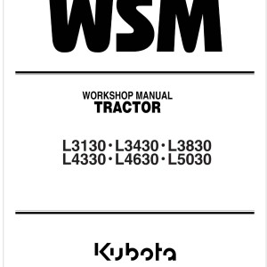 Kubota L3130 Workshop Manual