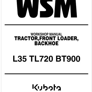 Kubota L35 Workshop Manual