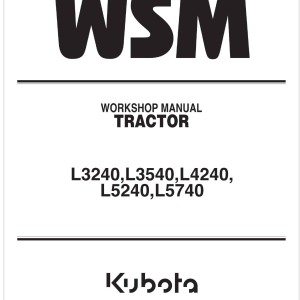 Kubota L3540 Workshop Manual