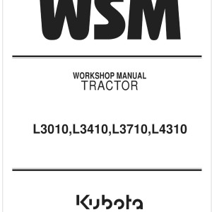 Kubota L4310 Workshop Manual