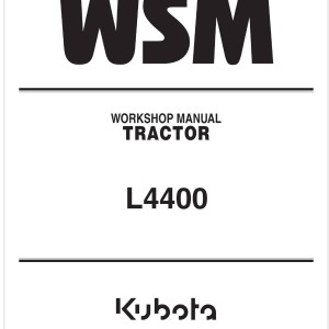 Kubota L4400 Workshop Manual