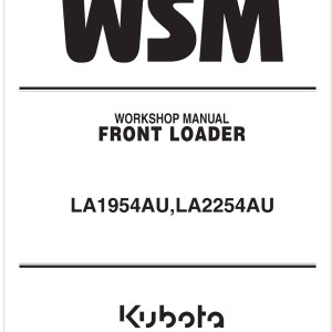 Kubota LA1954AU Workshop Manual