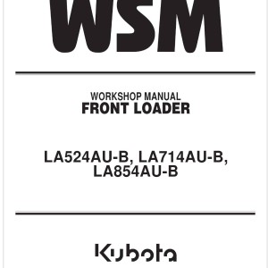 Kubota LA524AU-B Workshop Manual