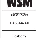 Kubota LA534A-AU Workshop Manual