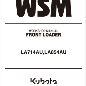 Kubota LA854AU Workshop Manual