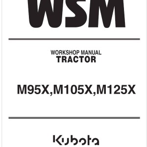 Kubota M105X Workshop Manual