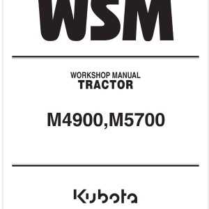 Kubota M5700 Workshop Manual