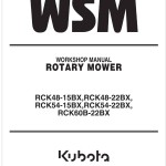 Kubota RCK48-22BX Workshop Manual