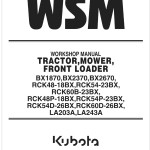 Kubota RCK60D-26BX Workshop Manual 2017