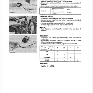 Kubota T1600H Workshop Manual
