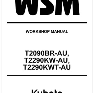 Kubota T2290KW-AU Workshop Manual