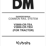 Kubota V3800-CR-TIE4 Common Rail System Diagnosis Manual