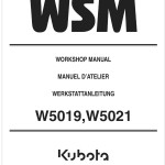 Kubota W5019 Workshop Manual EN FR DE