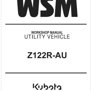 Kubota Z122R-AU Workshop Manual