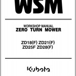 Kubota ZD28(F) Workshop Manual