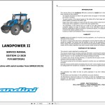 Landini Landpower II 125 135 145 165 (RP75 HML) Service Manual 6697393A1 2020
