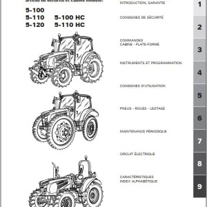 Landini 5-100 5-110 5-120 HC Maintenance Operators Manual 6691954A2
