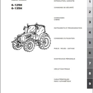 Landini 6-125H 6-135H Maintenance Operators Manual 6708733A1