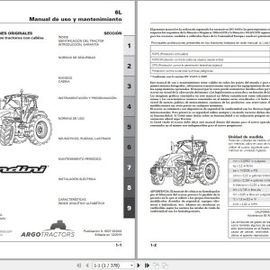 Landini 6-145L 6-160L 6-175L Maintenance Operators Manual 6527622M2