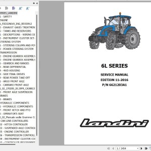 Landini 6-145L 6-160L 6-175L Service Manual 6621203A1