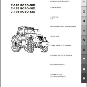 Landini 7-145 7-165 7-175 ROBO-SIX Maintenance Operators Manual 6627397A2